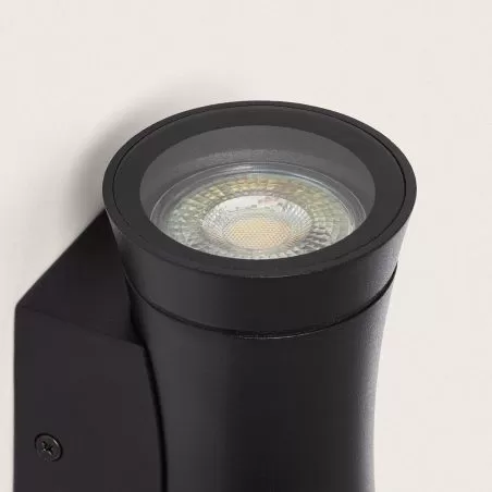 applique-murale-noire-double-spot-gu10-etanche-ip44