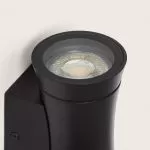 applique-murale-noire-double-spot-gu10-etanche-ip44