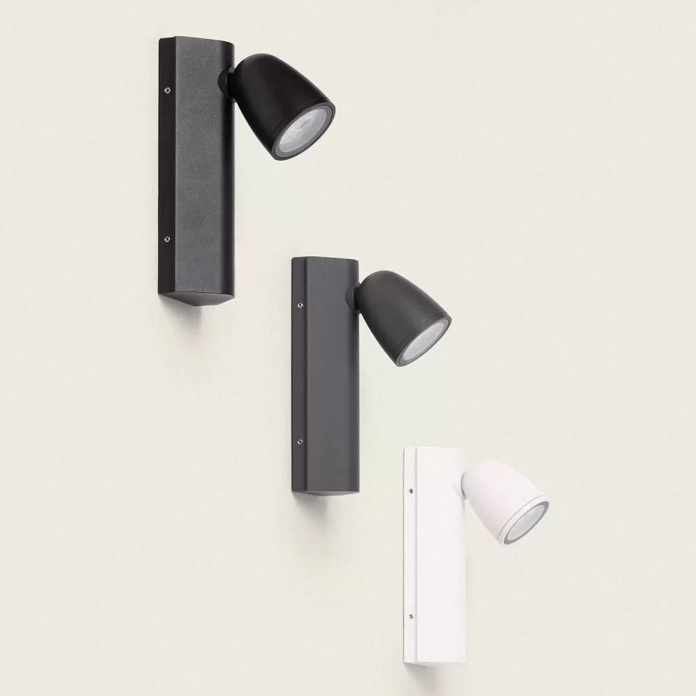 applique-murale-noire-double-spot-gu10-etanche-ip44