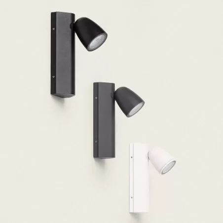 applique-murale-noire-double-spot-gu10-etanche-ip44