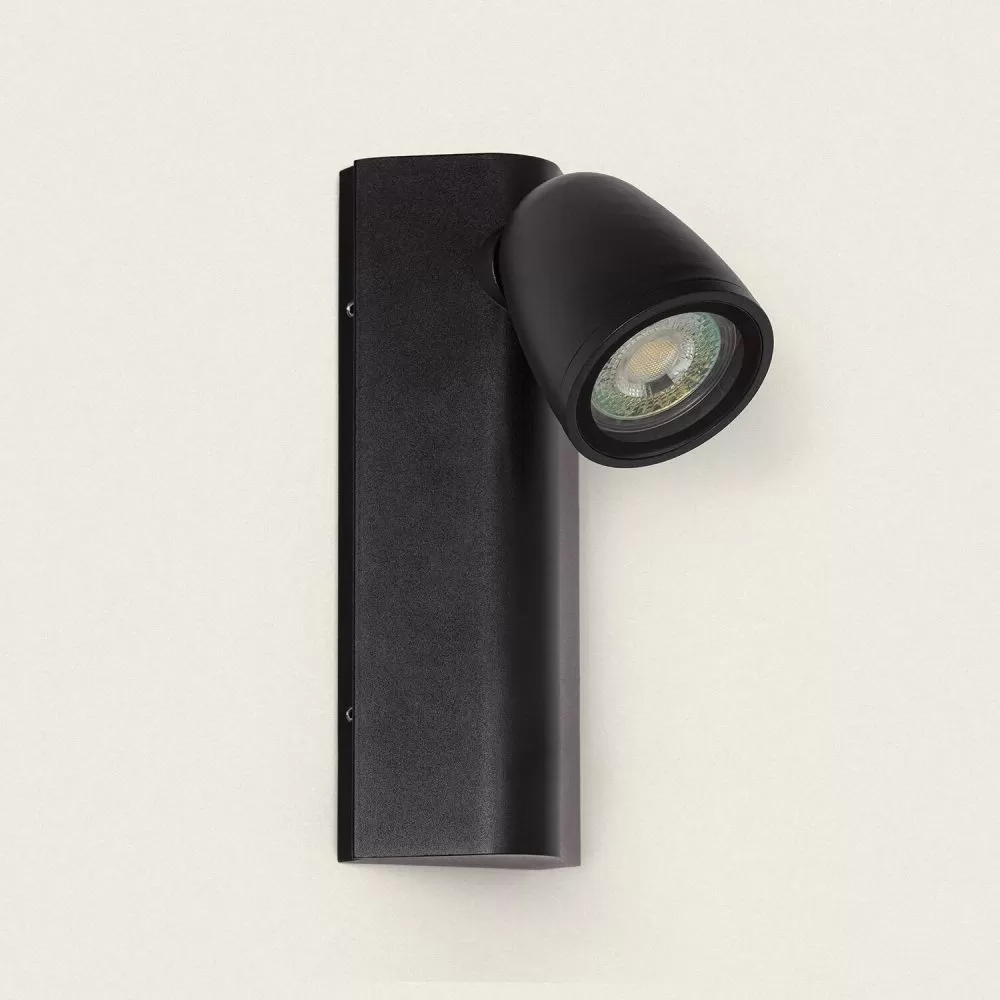 applique-murale-noire-double-spot-gu10-etanche-ip44