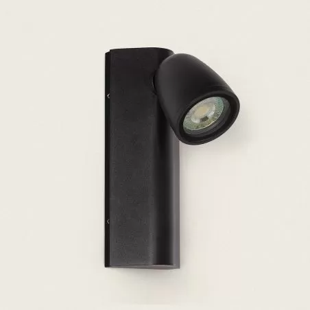 applique-murale-noire-double-spot-gu10-etanche-ip44
