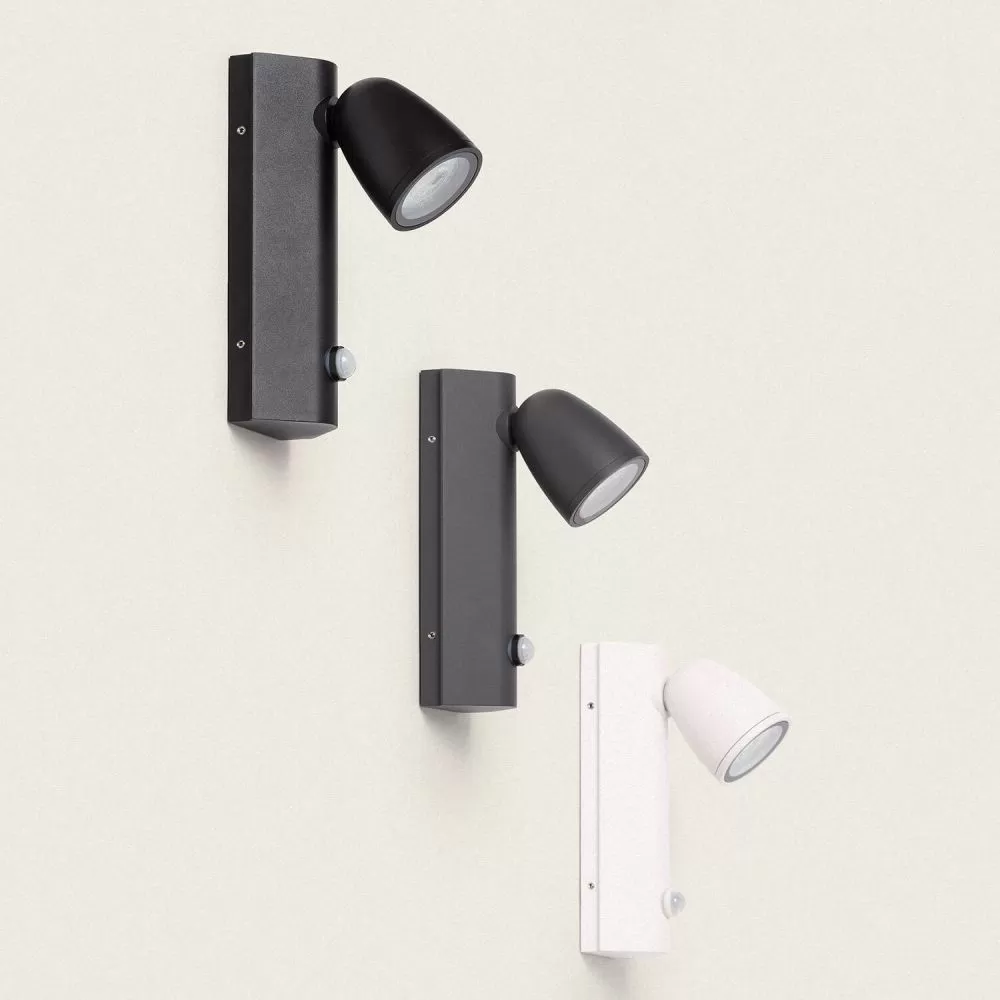 applique-murale-detecteur-spot-gu10-orientable-etanche-ip65