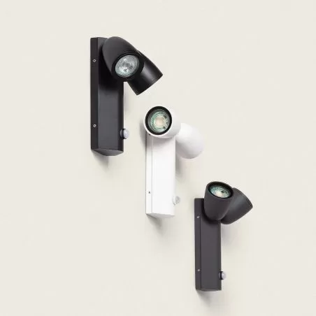 applique-murale-detecteur-double-spots-gu10-orientable-etanche-ip65