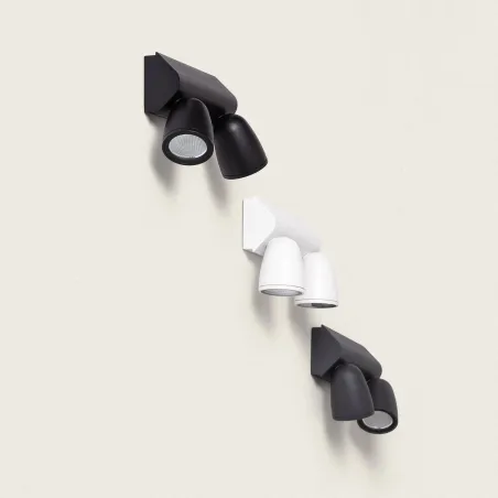 applique-murale-detecteur-double-spots-gu10-orientable-etanche-ip65
