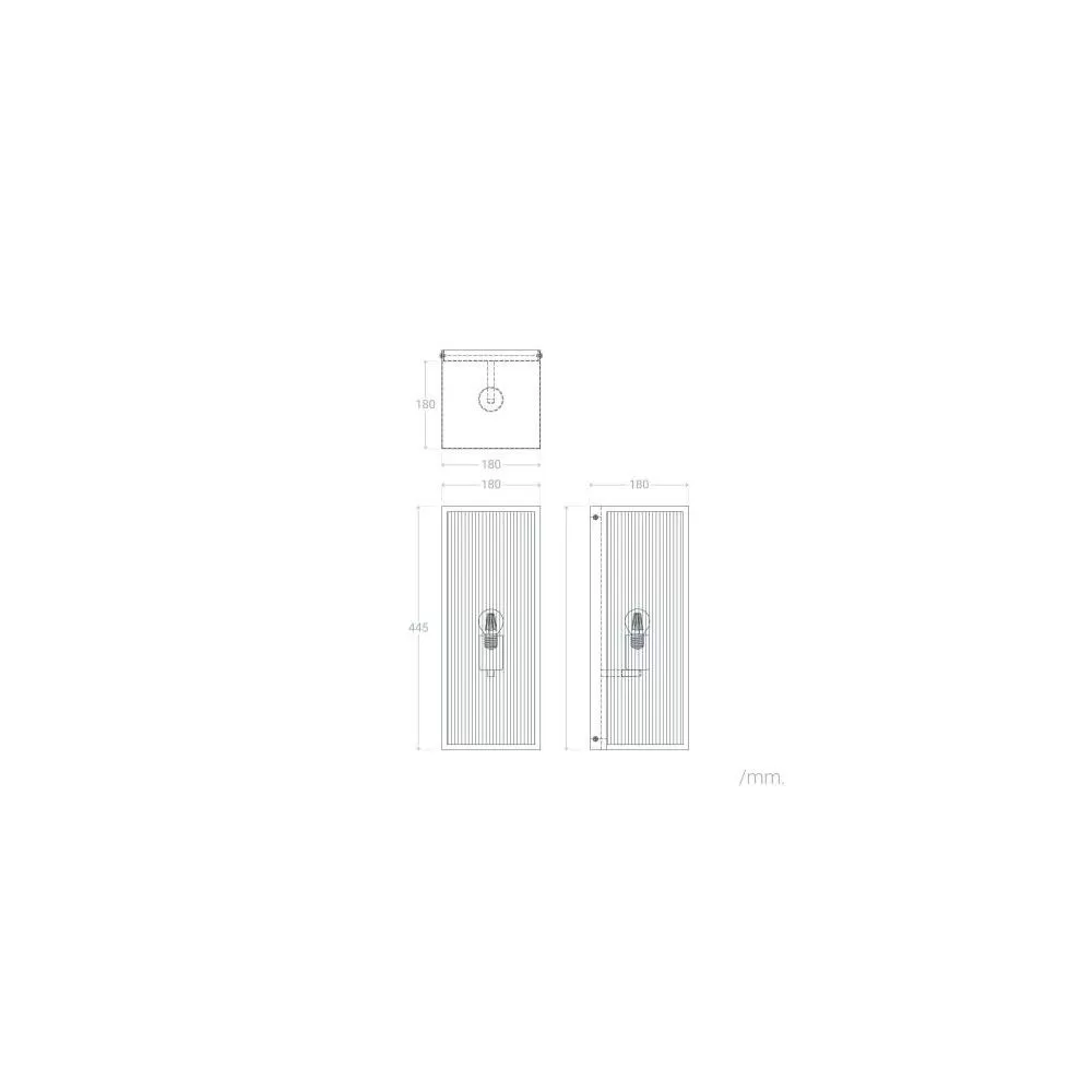 applique-murale-noire-culot-e27-ip44-220v