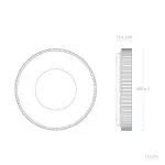 applique-plafonnier-rond-24w-led-cct-installation-50cm