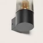 applique-murale-exterieure-metal-noir-effet-bois-ip44-220v