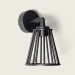 applique-murale-exterieure-6w-led-metal-effet-cage-noire-220v-ip65