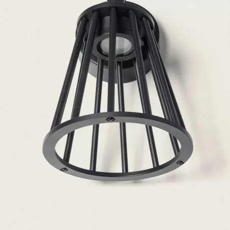 applique-murale-exterieure-6w-led-metal-effet-cage-noire-220v-ip65