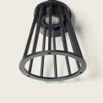 applique-murale-exterieure-6w-led-metal-effet-cage-noire-220v-ip65