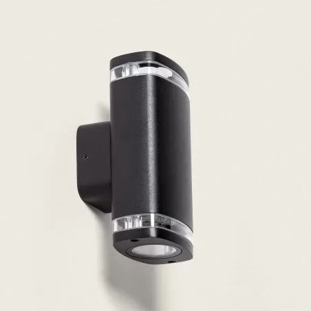 applique-murale-noire-simple-spot-gu10-etanche-ip54