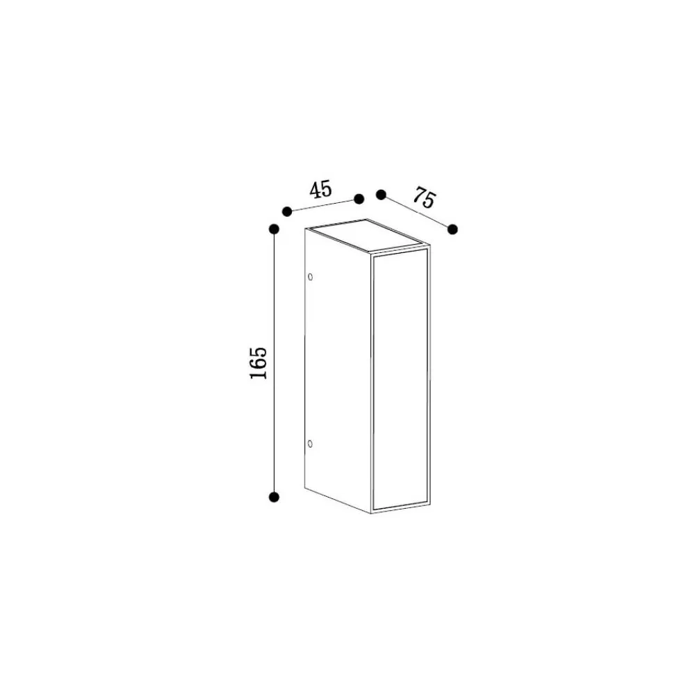 applique-led-8w-rectangulaire-noire-800-lumens