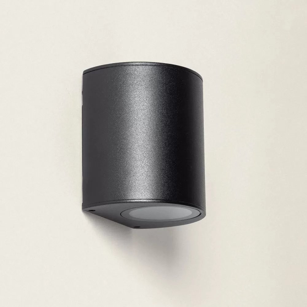 applique-murale-noire-simple-spot-gu10-etanche-ip54