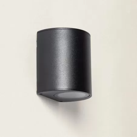 applique-murale-noire-simple-spot-gu10-etanche-ip54