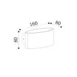 applique-exterieure-led-8w-noire-700-lumens-ip54