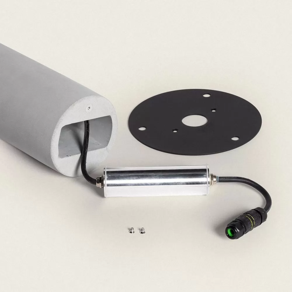 borne-potelet-led-variable-50cm-exterieure-balise-ciment-ip65-220v