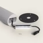 borne-potelet-led-variable-50cm-exterieure-balise-ciment-ip65-220v