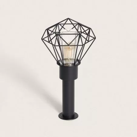 applique-murale-exterieure-ip44-220v-effet-cage-metal-noir