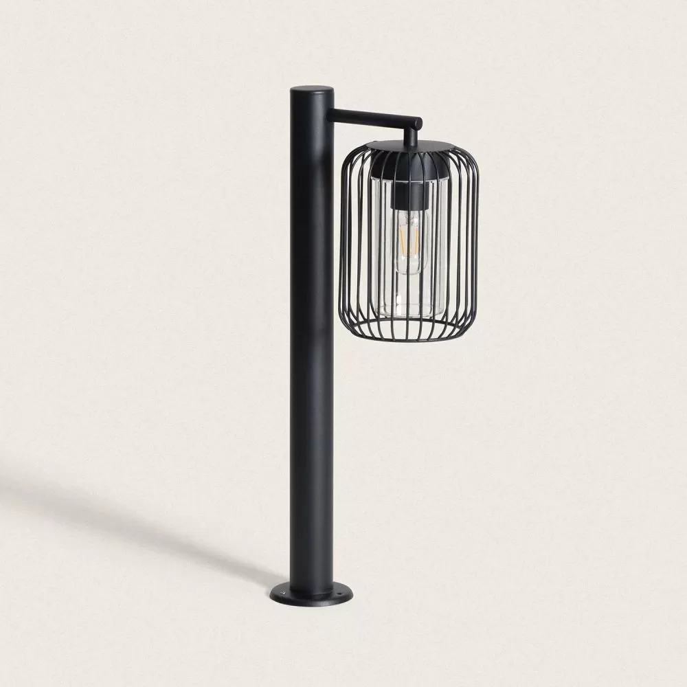 borne-potelet-60cm-exterieure-metal-noir-ip44-220v