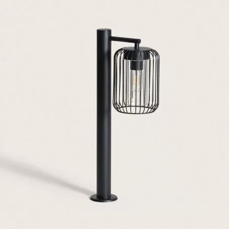 borne-potelet-60cm-exterieure-metal-noir-ip44-220v