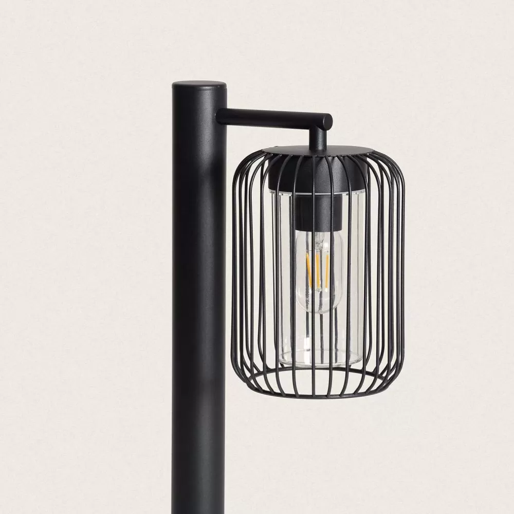 borne-potelet-60cm-exterieure-metal-noir-ip44-220v
