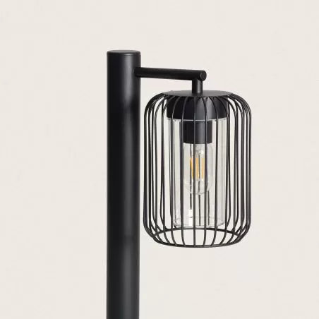 borne-potelet-60cm-exterieure-metal-noir-ip44-220v
