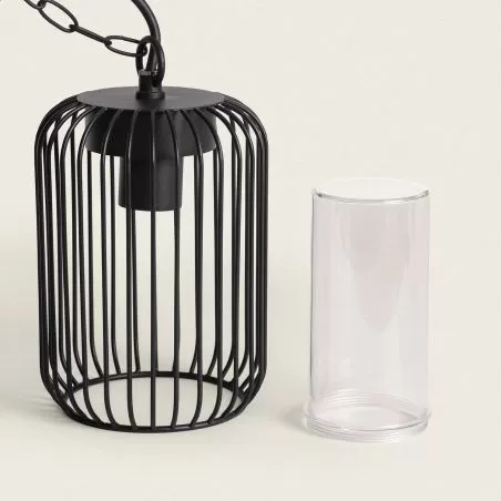 suspension-etanche-exterieure-metal-noir-ip44-220v