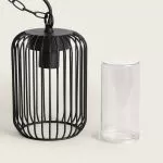 suspension-etanche-exterieure-metal-noir-ip44-220v