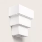 applique-murale-platre-blanc-culot-g9-220v