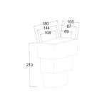 applique-murale-platre-blanc-culot-g9-220v