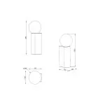 applique-murale-platre-blanc-culot-g9-220v