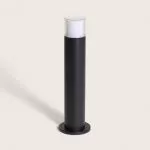 borne-potelet-50cm-exterieure-metal-noir-effet-bois-ip44-220v