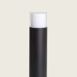 borne-potelet-50cm-exterieure-metal-noir-effet-bois-ip44-220v