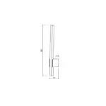 applique-led-10w-barre-noire-60cm-800-lumens