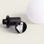 applique-murale-exterieure-metal-noir-et-boule-ip54