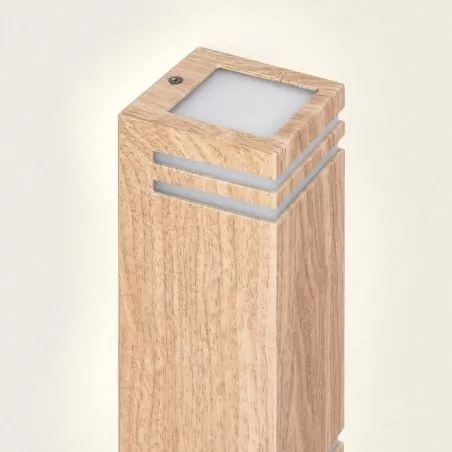 applique-murale-metal-effet-bois-double-gu10-etanche-ip44