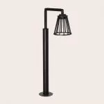 borne-led-6w-metal-noir-type-cage-95cm-ip65-300lm-variable