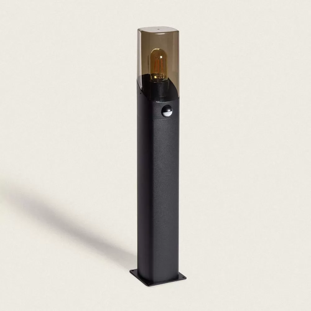 borne-potelet-balise-detecteur-de-mouvement-exterieure-noire-60cm