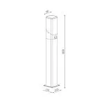 borne-potelet-balise-detecteur-de-mouvement-exterieure-noire-60cm