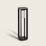 borne-potelet-balise-exterieure-noire-60cm-ip44-220v-e27