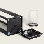 borne-potelet-balise-exterieure-noire-60cm-ip44-220v-e27