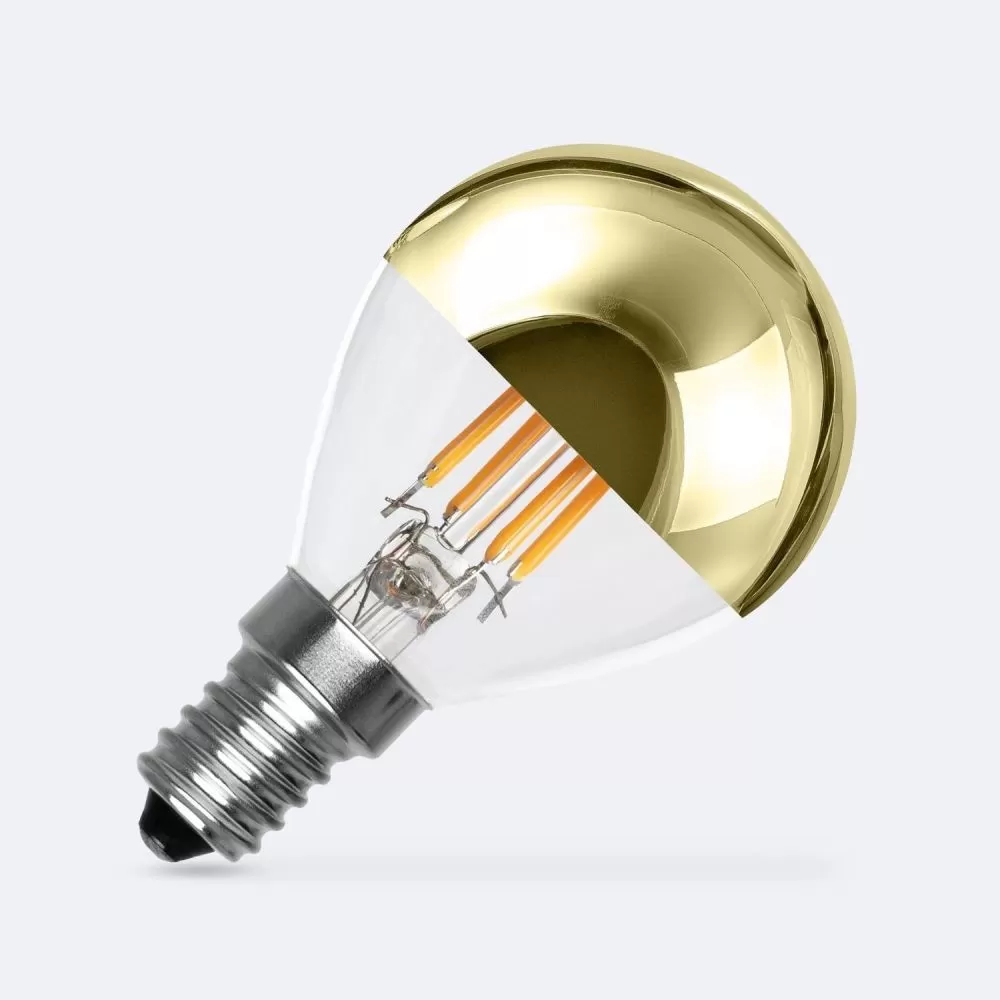 ampoule-led-filament-e14-4w-400lm-verre-reflecteur-dore-petit-ballon-g45