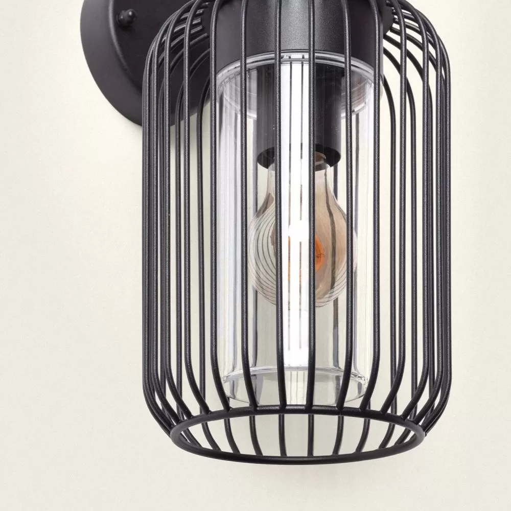 applique-murale-exterieure-metal-noir-ip44-220v
