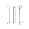 applique-murale-noire-double-spot-gu10-etanche-ip44