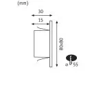 Kit mural spécial encastrés Edge LED 1x1.1W 230 V - Pas cher