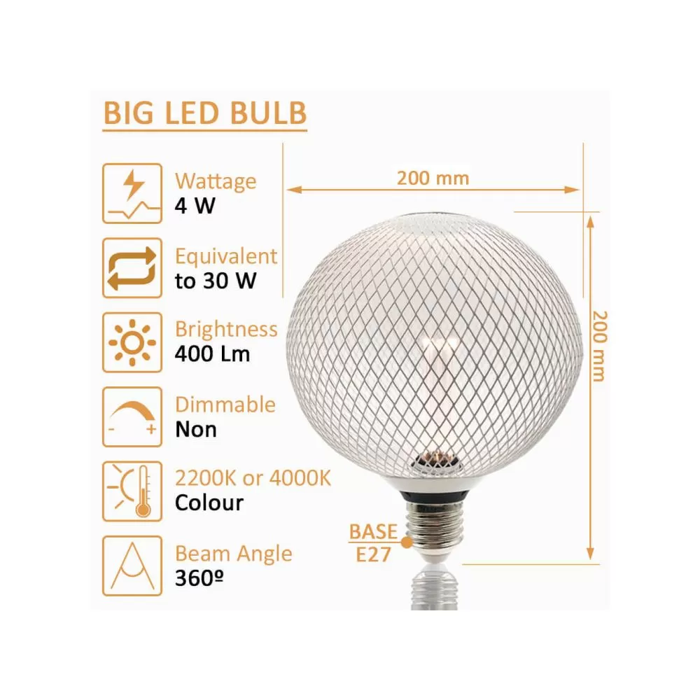 ampoule-filament-led-4w-400lm-culot-e27-globe-grille-200mm