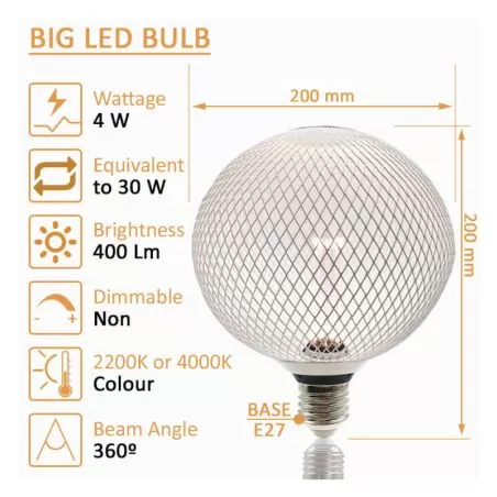 ampoule-filament-led-4w-400lm-culot-e27-globe-grille-200mm