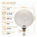 ampoule-filament-led-4w-400lm-culot-e27-globe-grille-200mm
