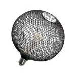 ampoule-filament-led-4w-400lm-culot-e27-globe-grille-noire-200mm